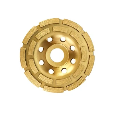 Imagen de QWORK® Discos de diamante, muela a taza 115 mm x 22.2 para hormigón, yeso, granito, resina, adhesivos azulejos, piedra natural, etc.