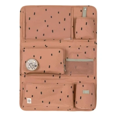 Imagen de Lässig Organizador para coche asiento trasero Bolsa Plegable 55 cm/Car Wrap to Go Happy Prints caramello