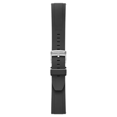Imagen de Pininfarina FKM Correa de caucho fluoroelastómero 22 mm para reloj inteligente Senso Hybrid con Hebilla acero fácil abrir Resistente al agua Negro