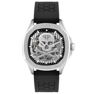Imagen de Philipp Plein Reloj Analógico para Hombres de Automático con Correa en Silicona PWRAA0123