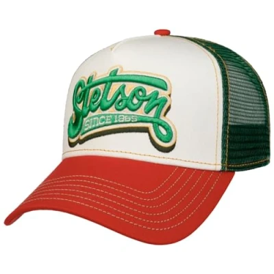 Imagen de Stetson Gorra Trucker Lettering Hombre Camionero de béisbol Malla Snapback, con Visera Verano/Invierno Verano Talla única Verde