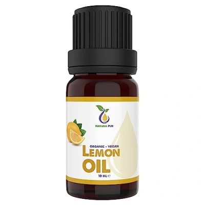 Imagen de aceite de limón 10ml, 100% natural, esencial limón, vegano, (Citrus Limon Peel Oil) para un buen sueño o lámpara aromática Difusor aroma