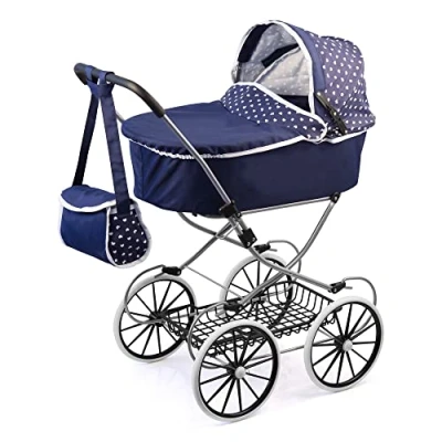 Imagen de Bayer Cochecito de muñeca, Classic Deluxe, Color Azul, 89 x 70 42 cm (12151AA), 3 años a 7, 8