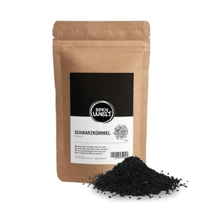 Imagen de Spicy Welt Comino Negro Entero (100g) Semillas de Nigella para Cocinar, Infusiones y Bienestar 100% Natural, Sin Aditivos