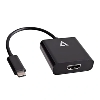 Imagen de Adaptador V7 Usb c(m) A Hdmi(h) Adaptator Negro Adaptadores