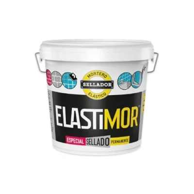 Imagen de ELASTIMOR Mortero Sellador, Cemento Express, Impermeable, para encintados, llagueados, sellados, rejunteados, reparaciones, Cubo 25 Kg