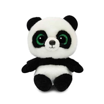 Imagen de Aurora World 61102 Peluche Ring Panda 13 cm, Color Blanco y Negro