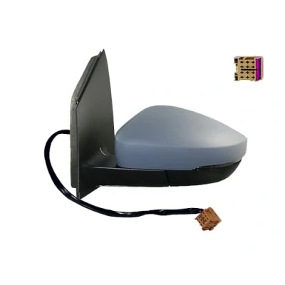 Imagen de Espejo retrovisor Alkar 6137123 izquierda imprimado Ajuste por cable, asférico para vehíc. con volante a la VOLKSWAGEN: Polo V Hatchback