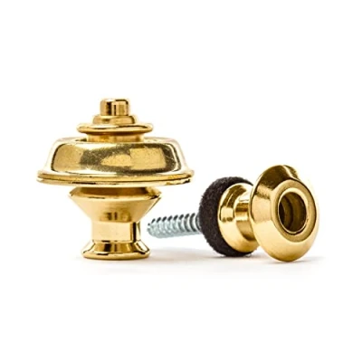 Imagen de JIM DUNLOP Straplok Dual oro Saco de 2, Cierre cinturón