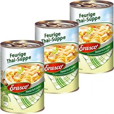 Imagen de Erasco Sopa tailandesa con brotes de bambú y verduras, 390 ml, 3 unidades