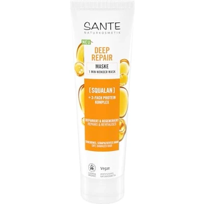 Imagen de Mascarilla capilar 1 min reparacion profunda escualeno Sante 150 ml