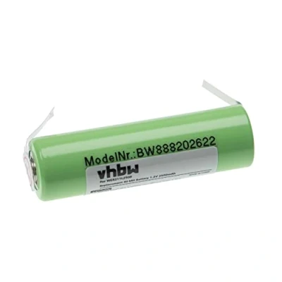 Imagen de vhbw Batería Recargable Compatible con Panasonic ER200, ER210, ER211 afeitadora, cortadora de Pelo (2500 mAh, 1,2 V, NiMH)