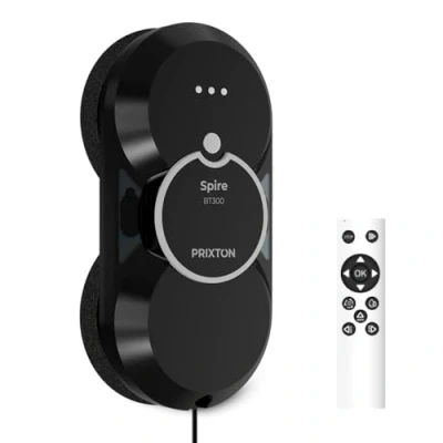 Imagen de PRIXTON Robot Limpiacristales BT300 2800 Pa Automático y Manual Mando a Distancia Almohadillas de Recambio