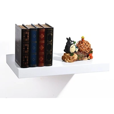 Imagen de EUGAD Estante Flotante de Pared Retro Estantería Madera Colgar Libro CD para Salon Dormitorio 25cm Sonoma Roble 0079QJ
