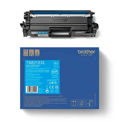 Imagen de BROTHER TN 821XXLC Toner Cartridge Cyan