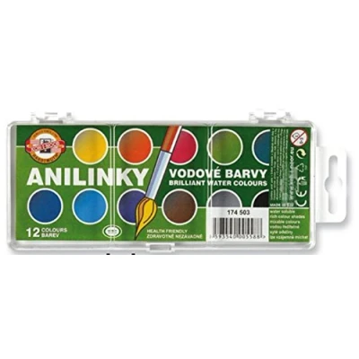 Imagen de KOH I NOOR Brilliant Watercolours Set of 12 Paints