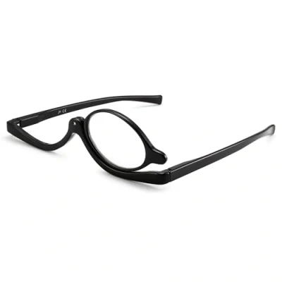 Imagen de JM Maquillaje Gafas de Lectura Lupa Flip Down Cosméticos Lectores para Mujeres Negro +2.25