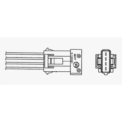 Imagen de NGK 0070 Sonda lambda térmico 4 PEUGEOT: 206 Hatchback, 207 SW, CITROËN: C2 C3 I II, FIAT: Qubo