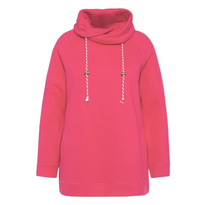 Imagen de Ulla Popken MIT Stehkragen Lange ÄRMEL Sudadera, Mujer, Talla: 48/50, Pink