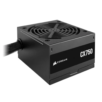 Imagen de CORSAIR CX750 ATX 750W Fuente de Alimentación Eficiencia 80 Plus Bronze Bajo Ruido Cables con Funda No Modular EU Negro