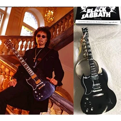 Imagen de Keychain Guitarra Gibson Sg Tony Iommi Black Sabbath