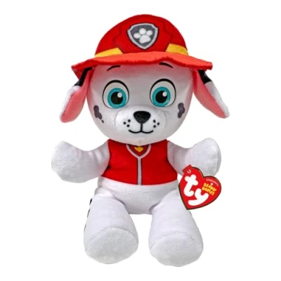 Imagen de Ty Colección Paw Patrol Marshall, Todos los héroes del Equipo de Cachorros en versión Floppy, Suave Peluche para coleccionar, Idea Regalo Grandes y pequeños 20 cm T44018
