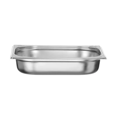Imagen de HENDI Recipiente GN 1/2,contenedor GN,esquinas reforzadas,resistente a Temperaturas de 40 300C,apto para hornos,congeladores,calientaplatos,baño María,4L,325x265x(H) 65mm,acero inoxidable
