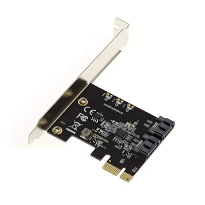 Imagen de KALEA INFORMATIQUE Tarjeta controladora PCI Express PCIe Tipo 3.0 a SATA de 2 Puertos con chipset JMB582 Perfil Alto y bajo