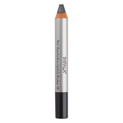 Imagen de Impala Lápiz Jumbo 3 en 1 Color 19 Gris Oscuro Metalizado Sombra de Ojos, Labial y Colorete Textura Suave Larga Duración Colores Intensos