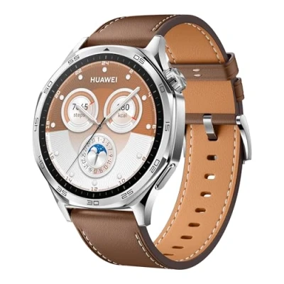 Imagen de HUAWEI Watch GT 5 46mm Smartwatch, Silueta con Diseño Sofisticado, Nueva Experiencia Running y Ciclismo, Seguimiento de Salud, 14 Días Duración la Batería, Marrón, Exclusivo en Amazon