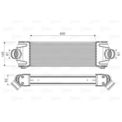 Imagen de VALEO 818550 Intercooler sin válvula EGR FORD: Transit Mk6 Tourneo, Furgón, Camión de plataforma/Chasis
