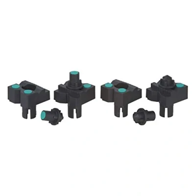 Imagen de wolfcraft 4 mordazas con puntas para pintar I 6166000 Complemento fijar y mecanizar piezas en todas las mesas orificios de 20 mm