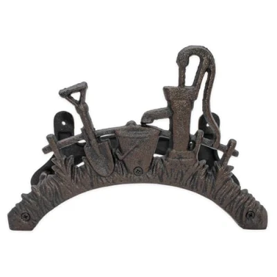 Imagen de Spetebo soporte de pared para manguera hierro fundido, 29 x 18,5 14 cm, metal antiguo