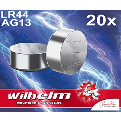 Imagen de Wilhelm AG13/147/LR44/SR44W/357/LR1154/V13GA Pilas alcalinas (20 Unidades)