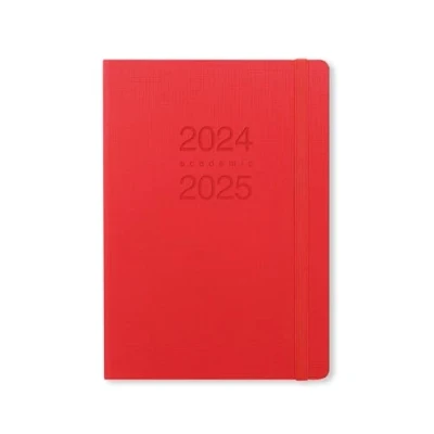 Imagen de Letts of London Memo Agenda escolar 2024/2025, tamaño A5, vista semanal, color rojo