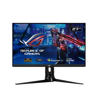 Imagen de ASUS ROG Strix XG27AQ Monitor Gaming de 27&quot; WQHD (2560x1440, Fast IPS, 16:9, 170 Hz, 1 ms (GTG), ELMB SYNC, G SYNC Compatible, DisplayHDR 400), Negro
