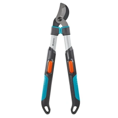 Imagen de Gardena TeleCut Cortarramas compacta podadera Bypass telescópica, Ideal para podar brotes jóvenes, Mangos ErgoTec, Color Negro/Plateado/Turquesa, Diámetro máx de Corte 42 mm, Longitud 52 67cm