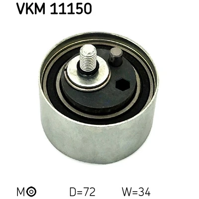 Imagen de SKF VKM 11150 Polea tensora, correa dentada con material de fijación AUDI: A4 B6 Berlina, B5 A8 D2, VOLKSWAGEN: Passat GP Berlina