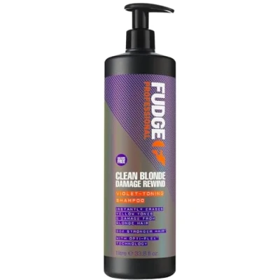 Imagen de Fudge Clean Blonde Damage Rewind Violet Toning Shampoo 1.000 ml