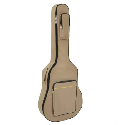 Imagen de TRIXES Bolsa de Guitarra con Correas Hombro Funda Acolchada Impermeable para acústica y clásica Viajar, Beige