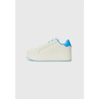 Imagen de Tommy Jeans TJW Flatform Zapatillas, Mujer, Talla: 36, Ecru/copenhagen blue Zapatos