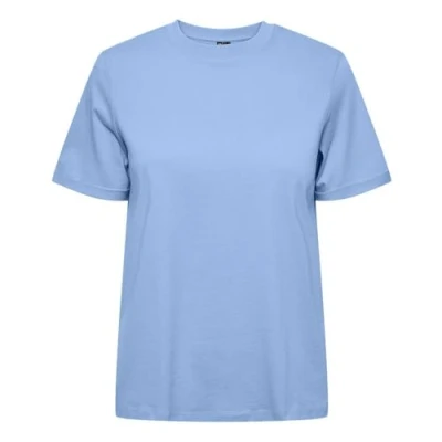 Imagen de Pieces Pcria FOLD UP Solid TEE Camiseta básica, Mujer, Talla: XS, Hydrangea