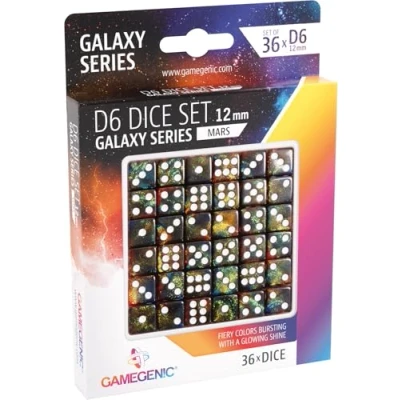 Imagen de Gamegenic Set de Dados 6 Caras Mars 12MM (36pcs)