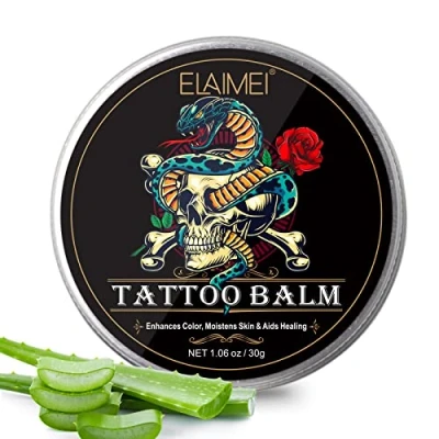 Imagen de crema Tatuaje 75 g Facilita la Cicatrización y Curación del Tatuaje, Favorece unos Resultados Nítidos, Repara Piel Preserva Belleza para tatuajes profesional (30g)