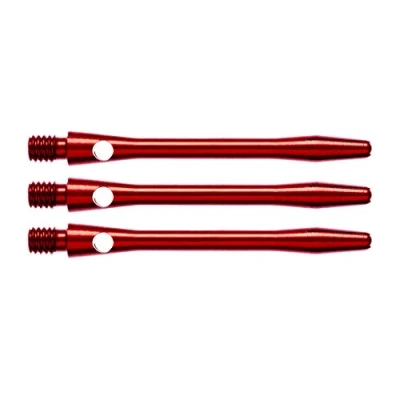 Imagen de Red Dragon Darts C48 Dardos de aluminio grabados con láser (12 unidades, anodizados, incluye solo el cuerpo), color rojo