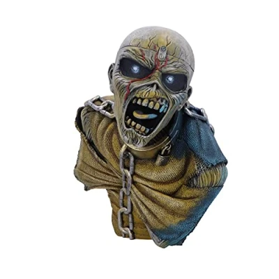 Imagen de Nemesis Now Iron Maiden Piece of Mind Busto, Licencia Oficial, Amarillo, 25 cm