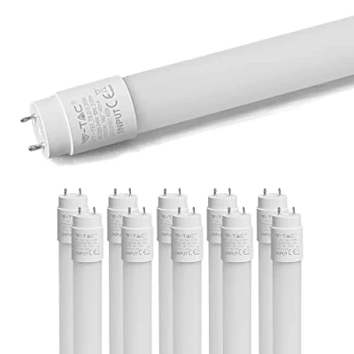 Imagen de ZONE LED Juego de tubos 150 cm, blanco neutro (4000 K), 3000 lúmenes, T8, G13 24 W (equivalente a 58 W), incluye arranque, fluorescentes LED, tubo fluorescente, lámpara tubo, 10