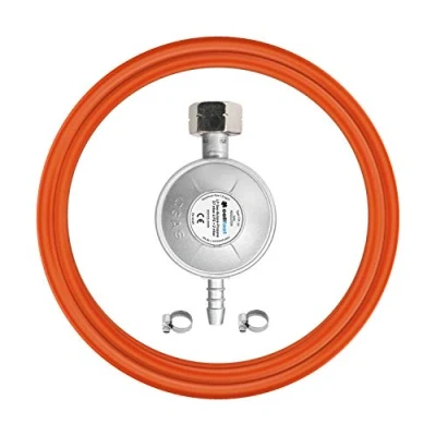Imagen de Cellfast Juego de Conexión Reductor Gas Abrazaderas Manguera 1,5m