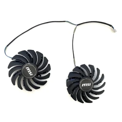 Imagen de 2 uds 87MM PLD09210S12HH RTX3060 Ti GPU ventilador for MSI RX 6700 XT GTX1650 1660 SUPER RTX 2060 3060 RTX3070 VENTUS ventiladores de refrigeración