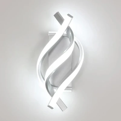 Imagen de Comely Lámpara de Pared Interior LED, 22W Apliques Aluminio Moderno 2500LM para Dormitorio Salon Pasillo Escalera, Luz Blanca Fría 6500K